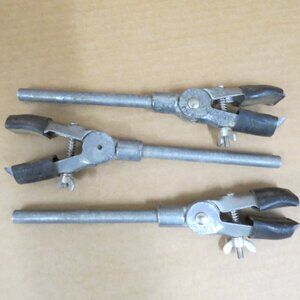 Lot of 3 8.5" Chemistry Lab Glass Beaker Test Tube Extension Clamps